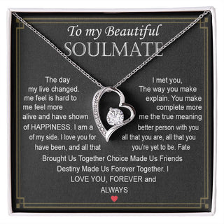To My Beautiful Soulmate | The Day My Live Changed | Forever Love Necklace