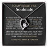 Soulmate You Are The Best Thing | Romantic Gift For Your Soulmate | Forever Love Necklace