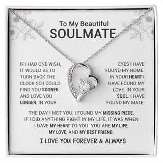 To My Beautiful Soulmate | I Have Found My Mate | Forever Love Necklace