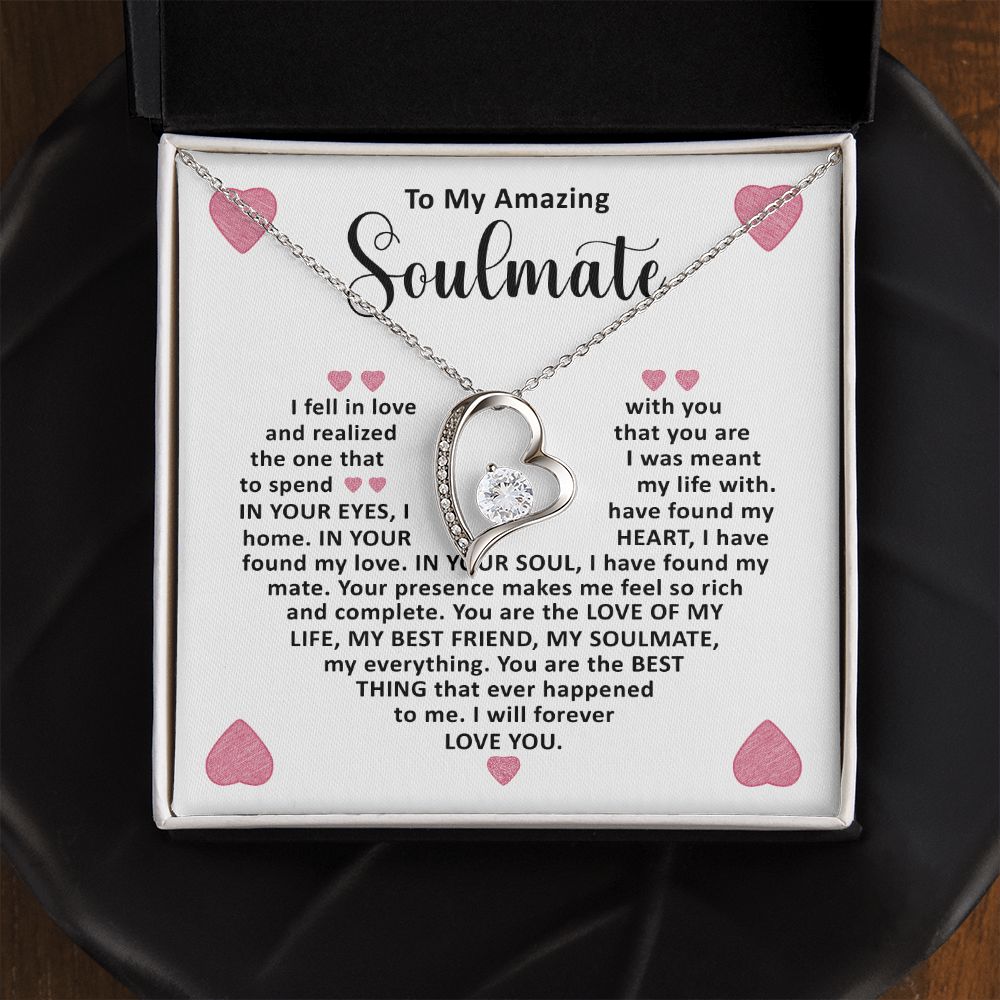 Soulmate I Fell In Love, Forever Love Necklace, Romantic Gift For Her
