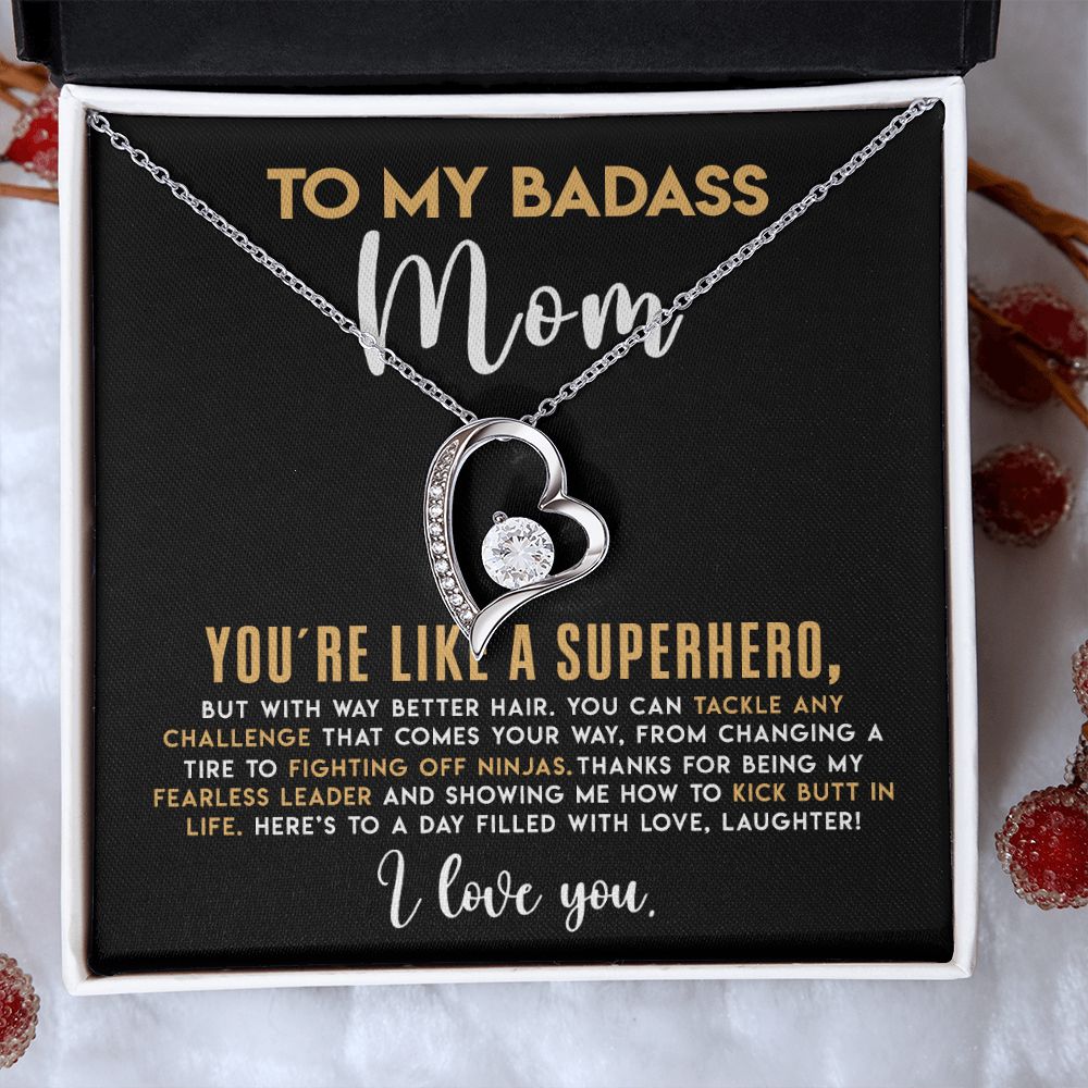 Mom Like A Superhero, Forever Love Necklace, Mother's Day Gift Idea