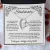 To My Beautiful Soulmate - My Love And Devotion, Forever Love Necklace