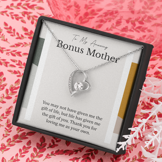 To My Amazing Bonus Mother | Forever Love Necklace
