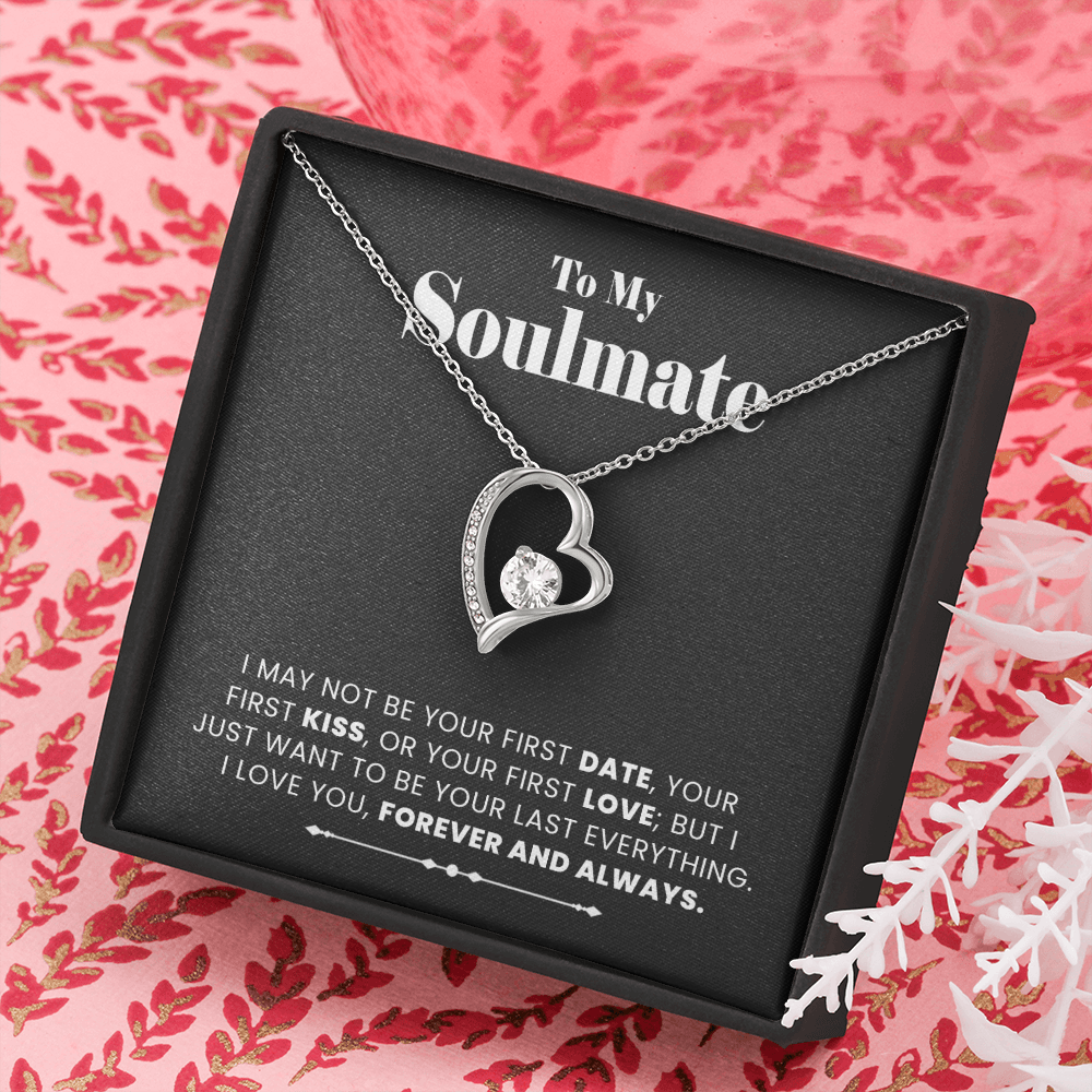 To My Soulmate Necklace, Gift for Girlfriend, Soulmate gift from Boyfriend, Christmas Birthday Valentine's Gift