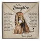 To My Daughter | This Old Lion Will Always Have Your Back | Forever Love Necklace Gift From Dad