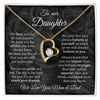 To Our Daughter | We Love You For All | Gift From Mom and Dad | Forever Love Necklace