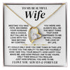 To My Beautiful Wife | Meeting You Was Fate | Forever Love Necklace