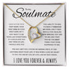 To My Soulmate | My Life My Love My Best Friend | Forever Love Necklace