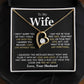 To My Wife | I Can't Live Without You | Forever Love Necklace