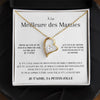 Collier Amour Éternel - À la meilleure des Mamies - Je t'aime, ta petite-fille - Cadeau pour Grand-mère