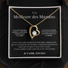 Collier Amour Éternel - À la meilleure des mamans - Je t'aime, ton fils - Cadeau pour Maman