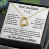 To My Beautiful Wife | Falling In Love Was Beyond My Control | Forever Love Necklace