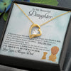 Beautiful Daughter | Proud To Be Your Father | Forever Love Necklace | Gift For Daughter From Dad