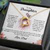 To My Daughter Gift From Dad | The Most Beautiful Chapters | Forever Love Necklace