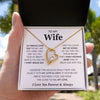To My Wife | My Dreams Came True | Gift For Her | Forever Love Necklace