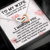 To My Wife | I Married You | Interlocking Heart Necklace
