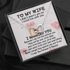 To My Wife | I Married You | Interlocking Heart Necklace