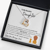 Beautiful Daughter I Love You, Love Dancing Necklace, Best Gift For Daughter