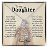 To My Daughter | Proud Of You | Love Knot Necklace | Gift For Daughter From Dad