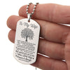Wife I Will Love You, Engraved Dog Tag Necklace, Romantic Gift For Your Wife